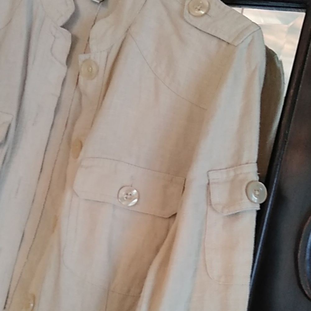 Linen jacket💛 - Picture 3 of 4